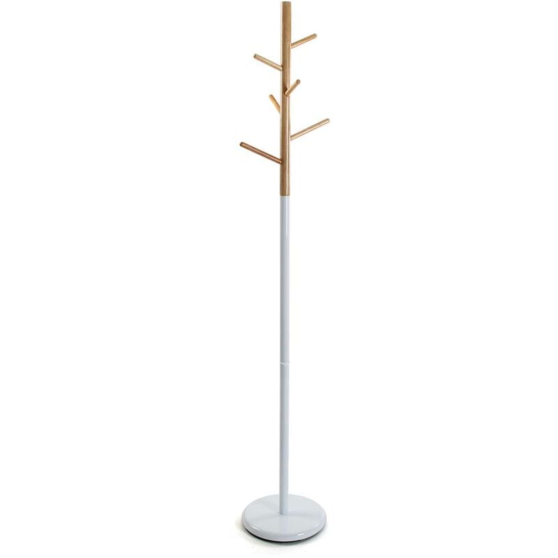 

Malmö Perchero de Pie de Estilo Minimalista, 171x28x28cm - Blanco - Versa