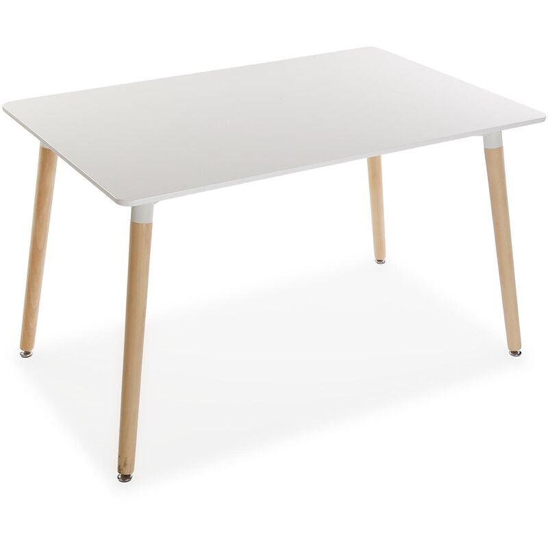 

Versa Meera Mesa de comedor para Cocina o Terraza, 73x80x120cm - Blanco
