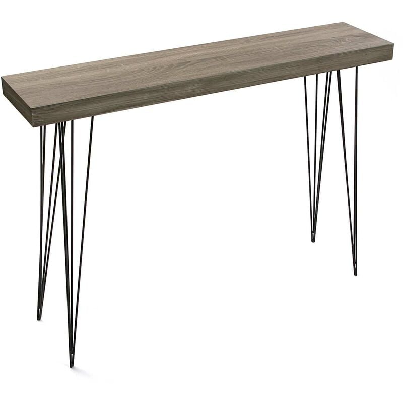 

Dallas Mueble Recibidor Estrecho, Mesa Consola, 80x25x110cm - Marrón - Versa