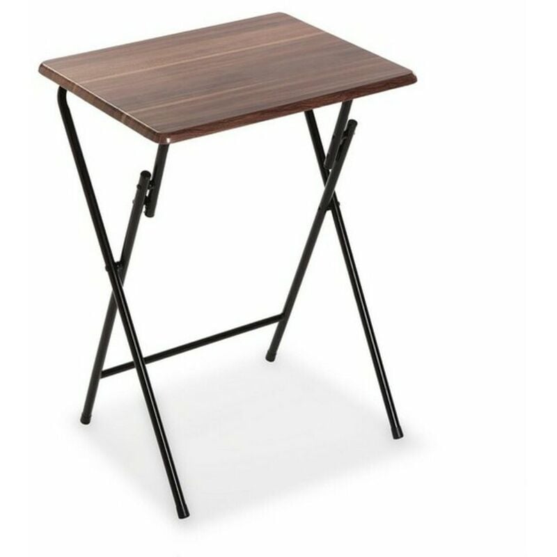 

BigBuy Home Mesa Plegable Marrón oscuro Metal Madera MDF (37,5 x 65,5 x 47,5 cm)