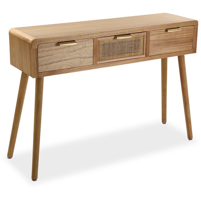 

Versa Skopje Mueble Recibidor Estrecho, Mesa Consola, 78x30x110cm - Marrón