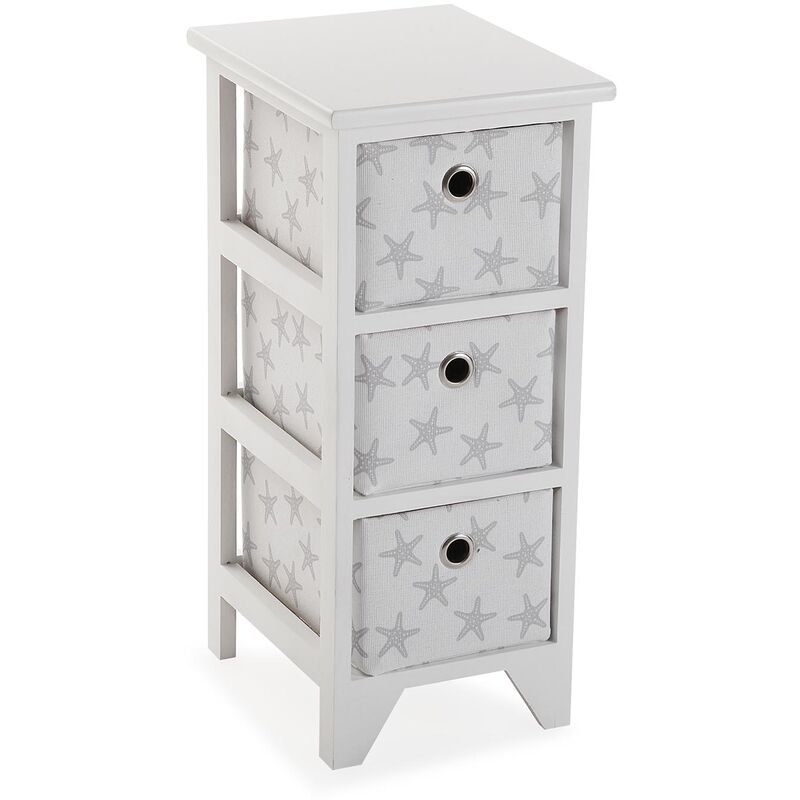 

Starfish Mueble para el Baño, 58x29x23cm - Blanco - Versa