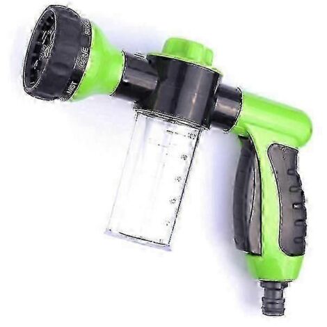Versatile 8-in-1 Garden Hose Nozzle with Adjustable Water Flow for UK Lawns and Plants