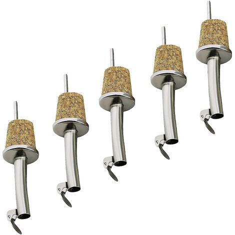 Versatore per bottiglie in sughero con coperchio versatore a spirito dosatore per olio per bottiglie in acciaio inox