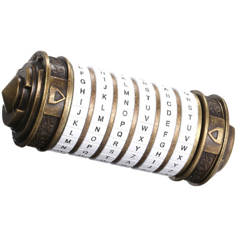 【Verschlüsselungszylinder】 Code Toys Cryptex ILOVEU Zinklegierung + Antikkupfer 13652mm Cryptex-Codezylinder – Geschenk für Verliebte