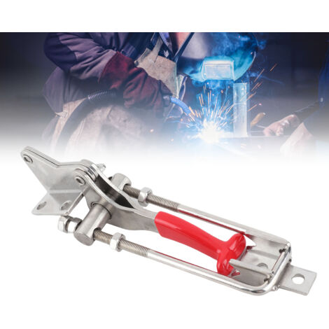 [Verschlussclip] für Dekorationen – Feste 90°-Klemme – Verstellbar mit Kunststoffabdeckung und Metallgriff – 25 x 5,8 x 7,7 cm – 1 Clip pro Packung