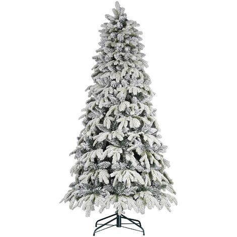 Verschneiter Weihnachtsbaum 'Monviso' mit PE Real Touch Effekt + Flock -210 cm