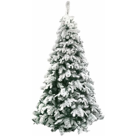 Verschneiter Weihnachtsbaum Nevada aus PE Real Touch + Flock Effekt -180 cm