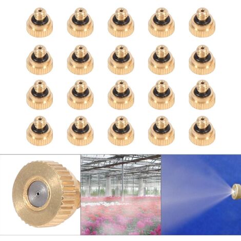 Verschraubungen aus Kupfer für Nebelkühlungssysteme (0,4 mm) 10/24 UNC, 20er-Packung