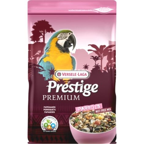 Versele Laga Parrots Premium 2kg senza noci - cibo per pappagalli di grandi dimensioni: are, cacatua amazzoni e altri