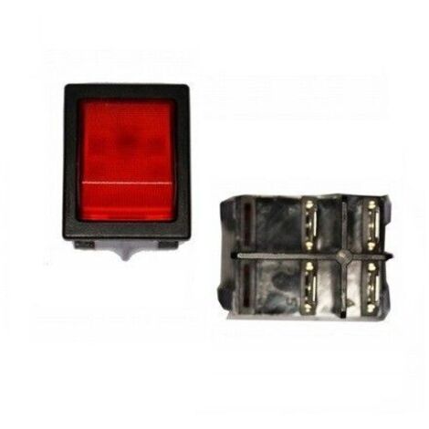 Versenkter roter Lichtschalter 4 Pins