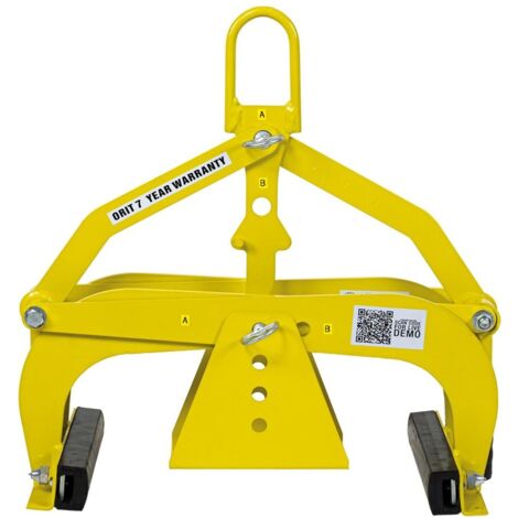 Versetzzange H 360 Greifbereich: 0 - 360 mm Pulverlackiert Gelb