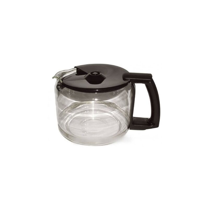 Krups - Verseuse en verre noire 10 tasses Pro Aroma pour Cafetière F0344210F