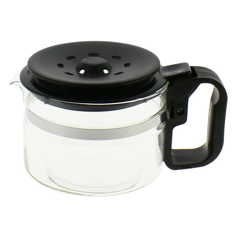 Home Equipement - Verseuse couleur noire avec couvercle adaptable 12-15 Tasses A03BLACK pour Cafetière - Expresso broyeur - nc