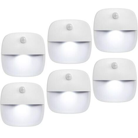 (Version améliorée) Lampe à détecteur de mouvement, veilleuse LED sans fil alimentée par batterie, applique murale, éclair