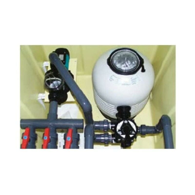 Version enterrée avec filtre M-3000 ø 480, vanne latérale et pompe iri - 1000 m