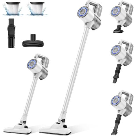 VersLife Aspirateur Balai sans Fil S6PRO, Aspirateur sans Fil Puissant 30Kpa avec 30 Min d'Autonomie, 4 en 1 Aspirateur Balai sans Sac pour Les Poils d’Animaux, Tapis, Sols (S6PRO)