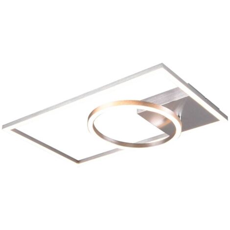 VERSO PLAFONIERA LED ALLUMINIO CON SNODOED INTENSITA' REGOLABILE CON INTERRUTTORE L. 63CM. LED 24W, 3.000K, 2.400Lumen