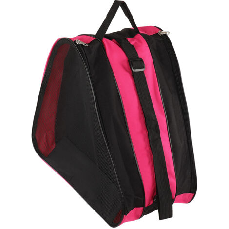 Verstärkte, dreilagige, dreieckige, wasserdichte Skatetasche mit verstellbarem Gurt für den Outdoor-Einsatz, rot