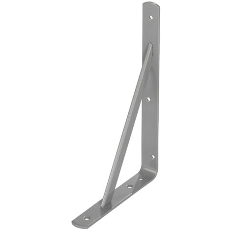 Verstärkte Winkelstütze Wolfpack, grau 400x270 mm.