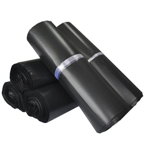 Verstärkter, wasserdichter PE-Versandbeutel für Kleidung und Pakete – Schwarz, 11 mm