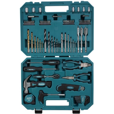 Verstärkter Werkzeugkasten - 80 Zubehörteile - MAKITA - E-15104