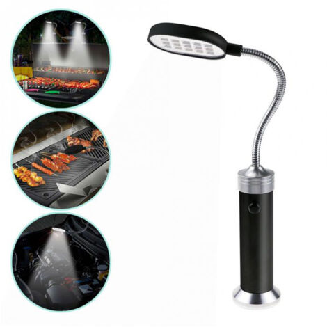 Verstellbare 360° LED-Grillleuchte, tragbare Leuchte für Camping und Grillen