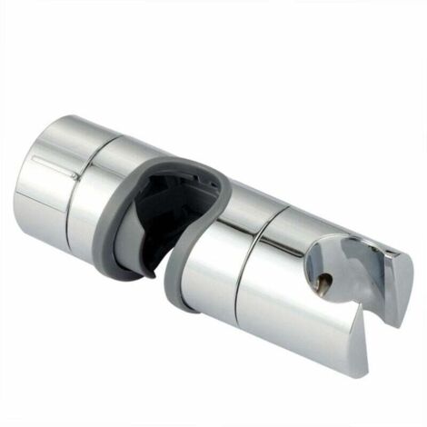 Verstellbare Duschabtrennung für Gleitstangen, Durchmesser 18 bis 25 mm, grau