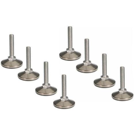 verstellbare Edelstahlfüße M10 x 50 mm für Möbel oder Regale