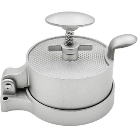 Verstellbare Hamburgerpresse aus Aluminium mit Antihaftbeschichtung, Form für Hackfleisch und Grillfunktion