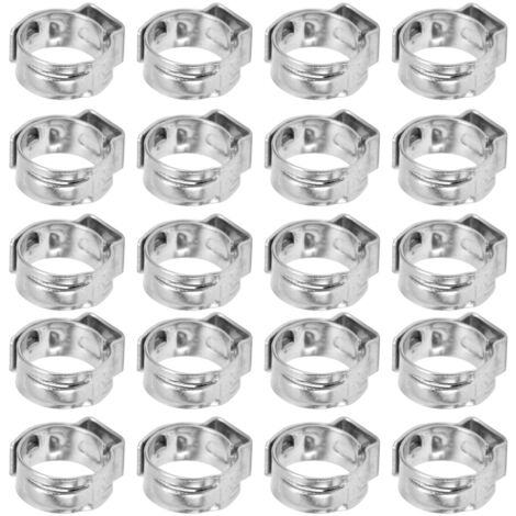 Verstellbare, korrosionsbeständige Doppelkabelklemmen – 20er-Pack (11,3–13,8 mm)