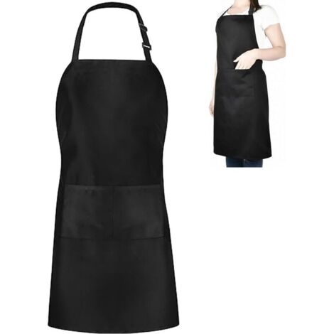 Verstellbare Küchenschürze mit 2 Taschen, ideal für Zuhause, Restaurants, Cafés, Backen, Gartenarbeit, Grillen und professionelle Tätigkeiten.