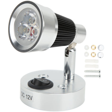 Verstellbare LED-Leseleuchte für Wohnmobile, Wohnwagen und Boote – warmweißes Licht