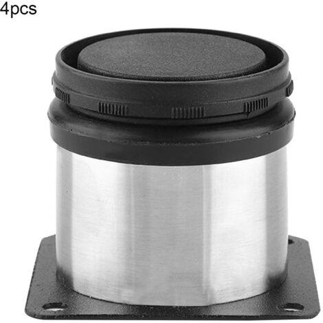 Verstellbare Möbelfüße aus Edelstahl, 50 x 50 mm, für Tische, Betten oder Sofas – 4er-Set