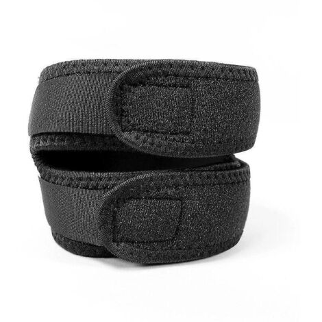 Verstellbare Neopren-Kniebandage mit Doppelriemen, ideal zur Linderung von Knieschmerzen und Arthritis, zum Laufen, Springen und zur Regeneration.