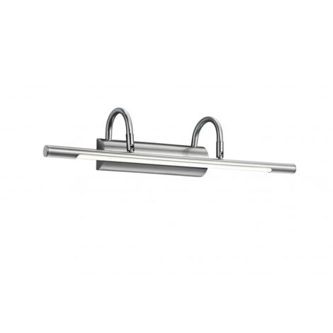 Verstellbare quadratische LED-Wandleuchte Cuadro Nickel Trio Lighting