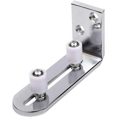 Verstellbare Schiebetürführung, Metall-Wandmontage, Türführung, Scheunentor-Führungsrollen