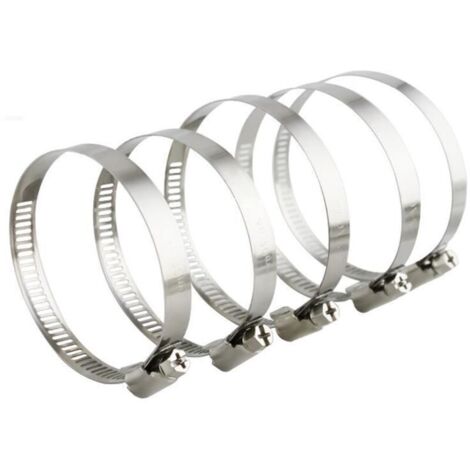 Verstellbare Schlauchschelle 27-51 mm Bereich aus Edelstahl 304 Sortiment Schlauchschellen Clips für Haushaltswasserschlauch, Gasschlauch, Kfz-Schlauch, Wasserhahn 10 Stück (12 mm)