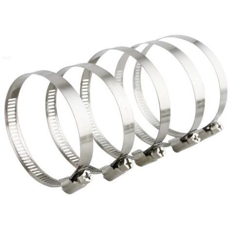 Verstellbare Schlauchschelle 27-51 mm, Edelstahl 304, 10 Stück, für Wasser-, Gas- und Kfz-Schläuche