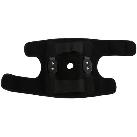 Verstellbare Sport-Kniebandage mit Gelenkfunktion - Kompressions-Knieschoner (Schwarz)
