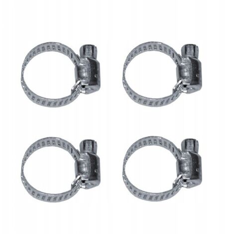 Verstellbare Stahlschlauchschellen 11-19 mm 4 Stk