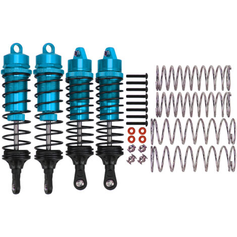 Verstellbare Stoßdämpfer aus Aluminiumlegierung für Vorder- und Hinterachse für 1/10 RC-Cars – Blaue Ersatzteile