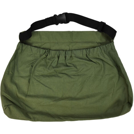 Verstellbare Tasche zum Obstpflücken aus Oxford-Canvas, Gartenernte-Schürze zum Tragen am Gürtel (Militärgrün)