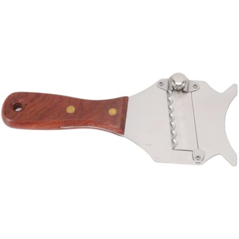 Verstellbare Trüffelreibe aus Edelstahl mit ergonomischem Holzgriff für Schokolade und zum Kochen