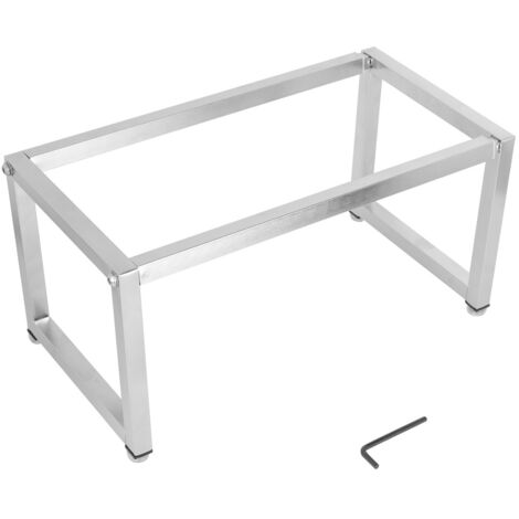 Verstellbare Wandhalterung aus Edelstahl für Aufbewahrungsboxen, Marmeladengläser und Gewürzbehälter (35-60 cm)