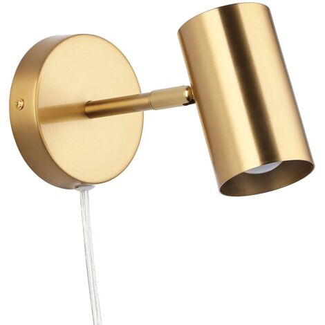Verstellbare Wandleuchte „Ben“ mit Kabel und Stecker - E27