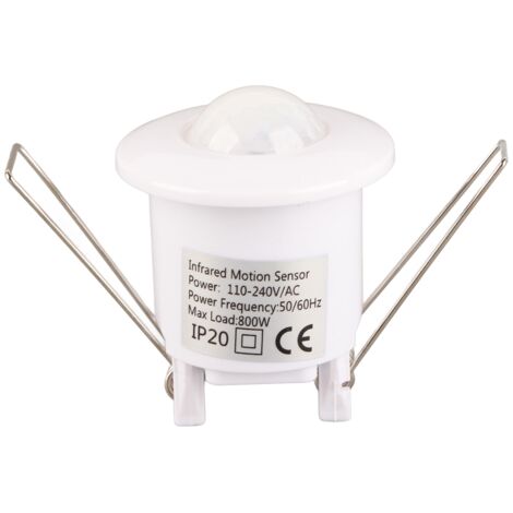 Verstellbarer 360°-PIR-Infrarot-Bewegungsmelder zur Deckenmontage mit Schalter für 220-V-Lampe