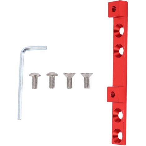 Verstellbarer 4-Loch-Fahrradflaschenhalter – verstellbare Rahmenbefestigung – individuell positionierbar – leuchtend rot