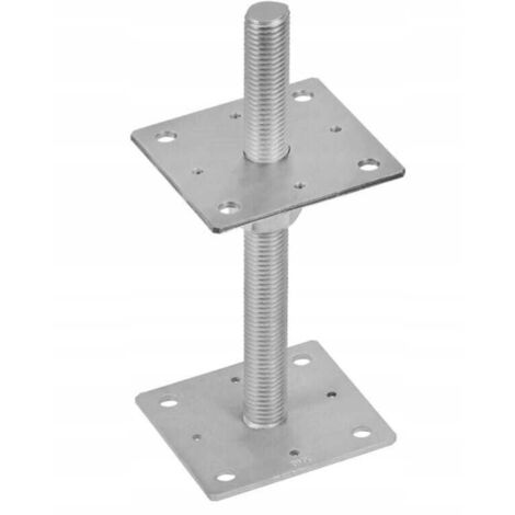 Verstellbarer Anschraubmastfuß M24 80x250x4mm