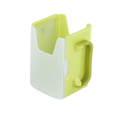 Verstellbarer, auslaufsicherer Becherhalter mit kindersicherem Griff - Küchenaccessoire (Grün)